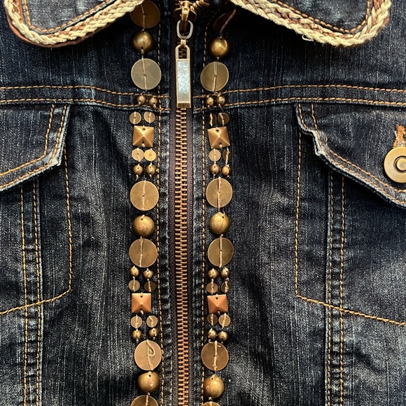 Ruby Rd. Embellished Zip front jacket - Picture 2 of 4